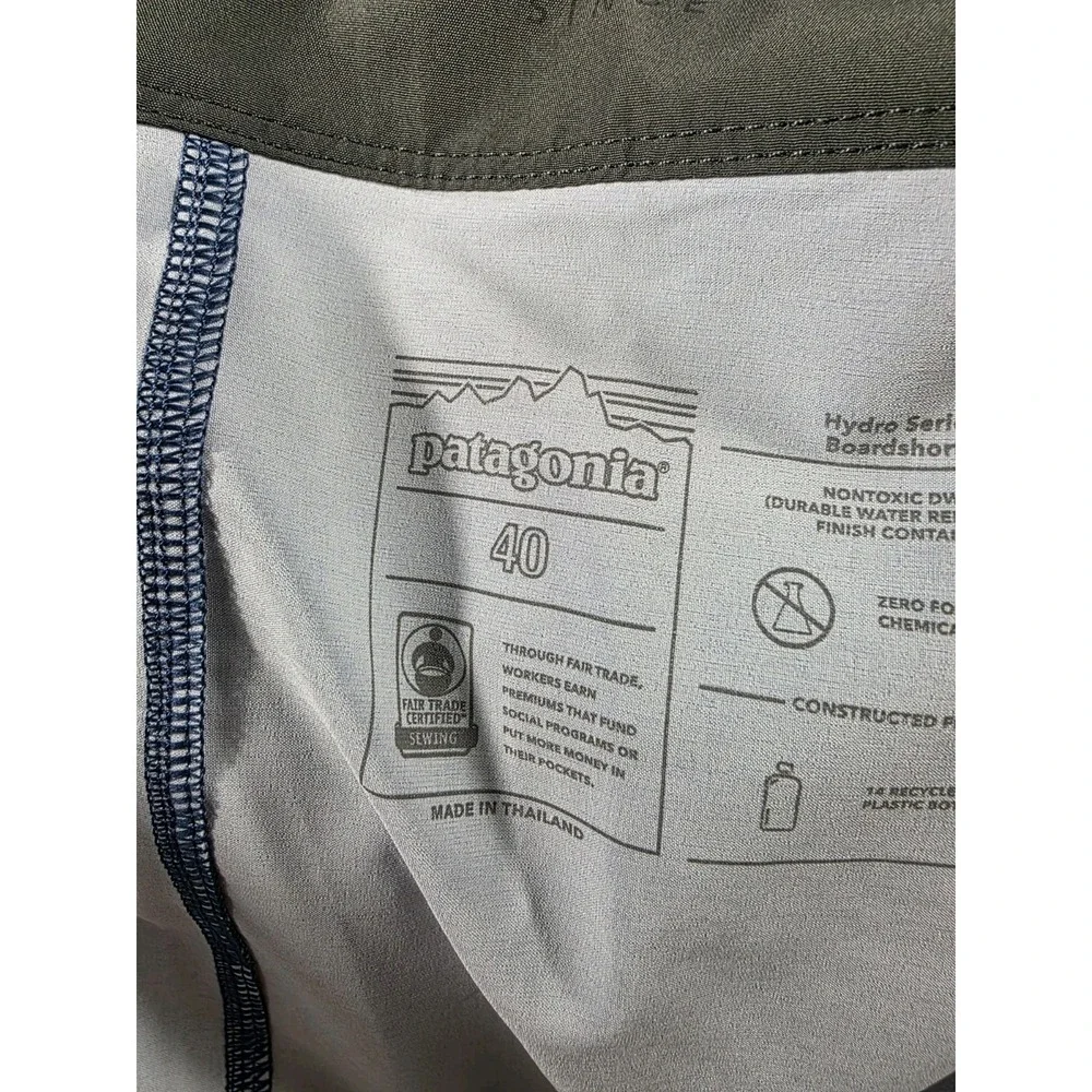 NWOT *READ* Patagonia Hydropeak Boardshorts Topa Stripe‎ Evening Mauve Mens 40